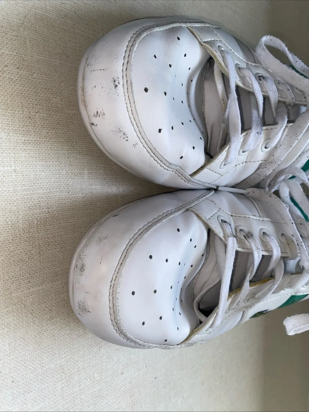 Lacoste Men 9.5 Shoes Chaymon 0722 1 White Green Leather Casual Sneakers
